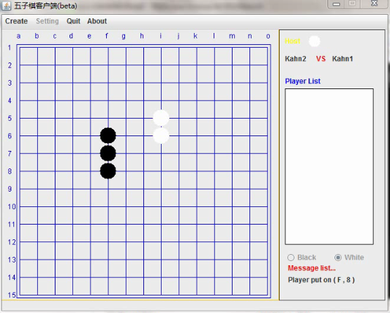jsp233(CS)五子棋游戲